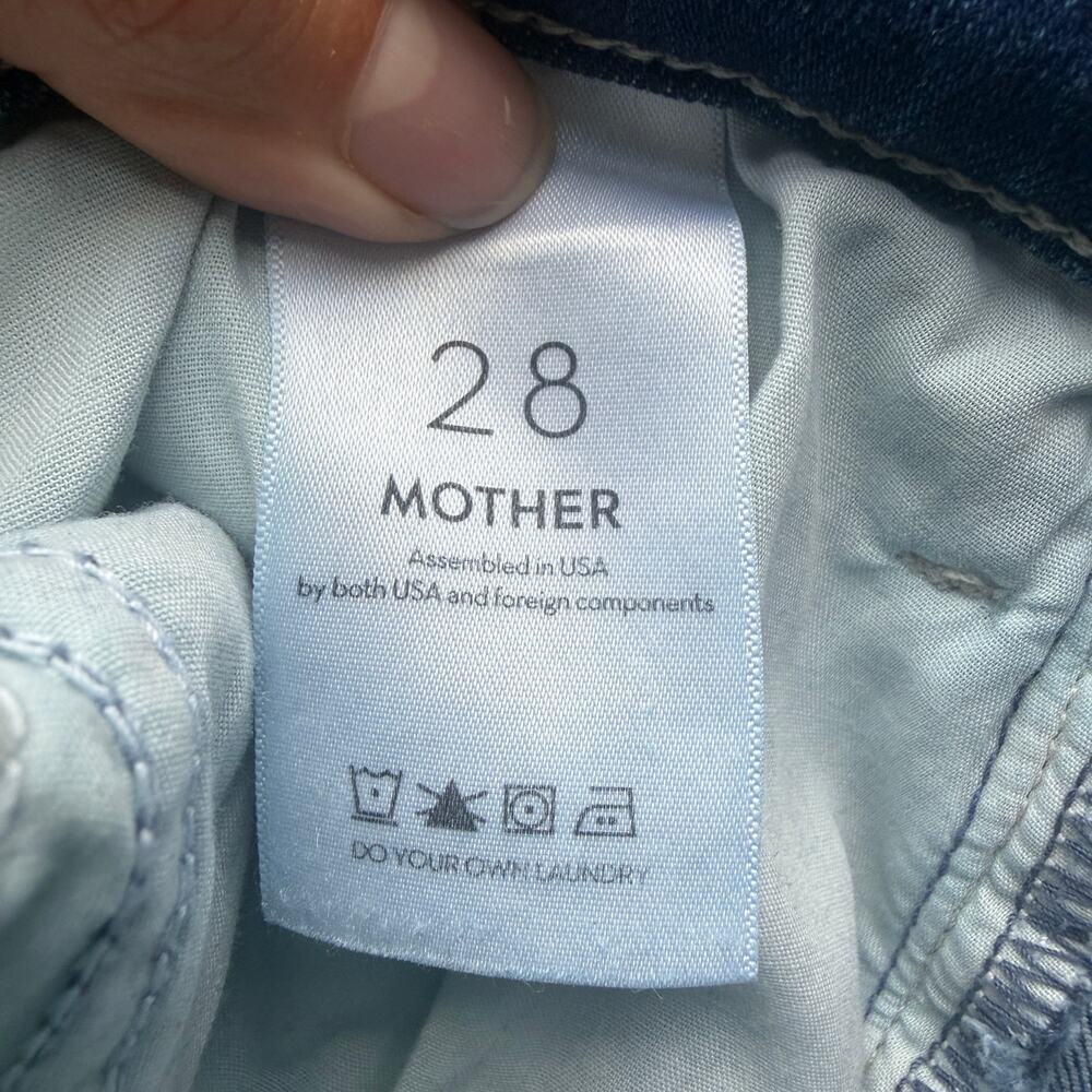 MOTHER The Hustler Ankle Fray Jeans in Wish On A Star Size 28 - Picture 6 of 8